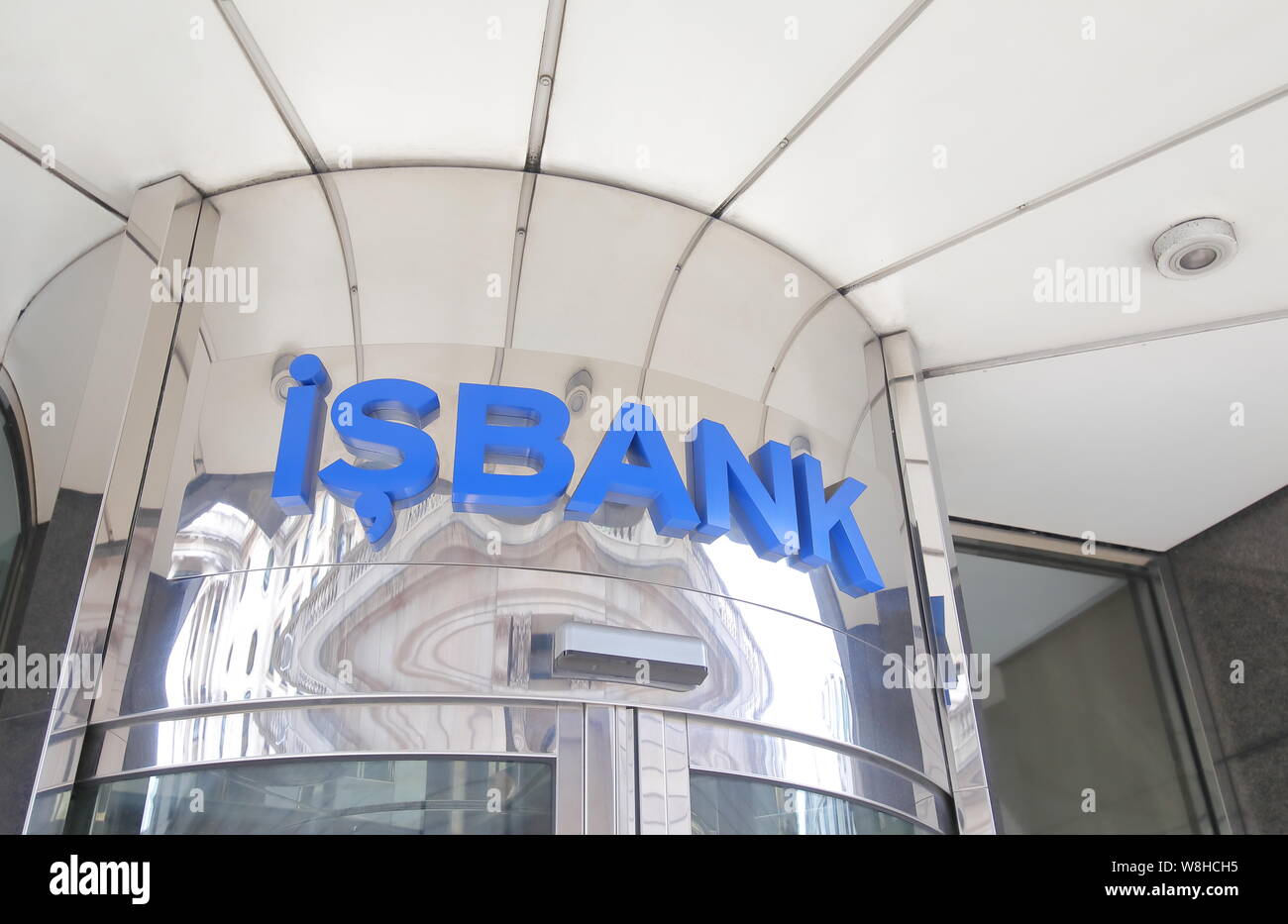 isbank Turkey company logo. Stock Photo