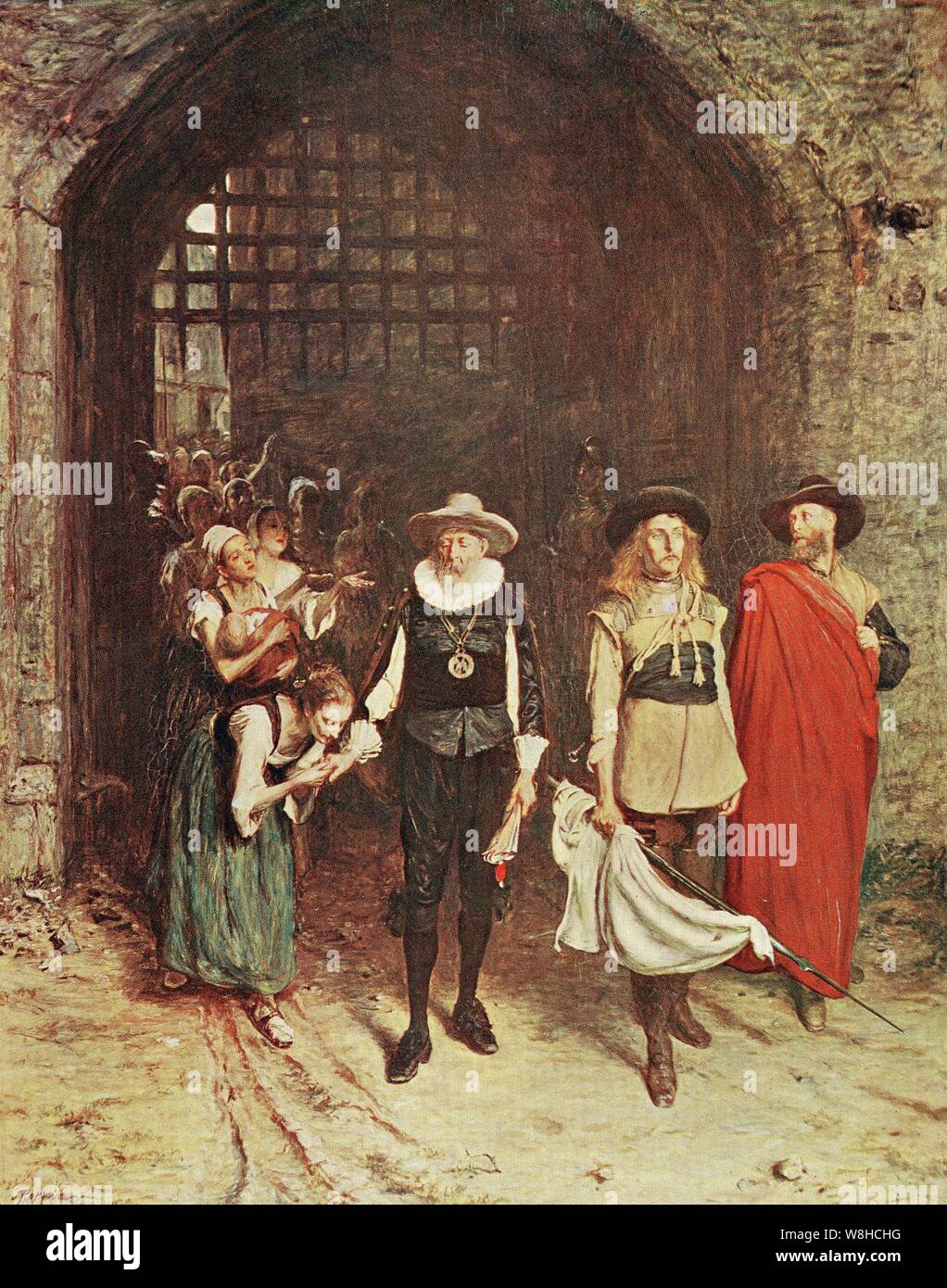 A Flag of Truce by John Pettie 1873 (exhibited Stock Photo Alamy