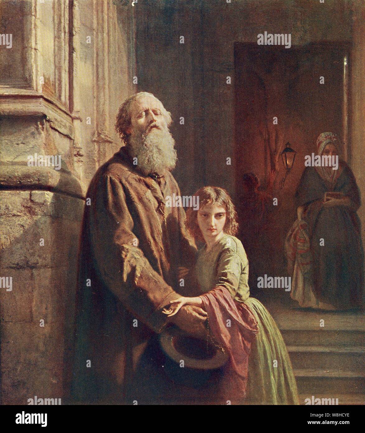 The Blind Beggar by John Laurens Dyckmans - 1858 Stock Photo - Alamy