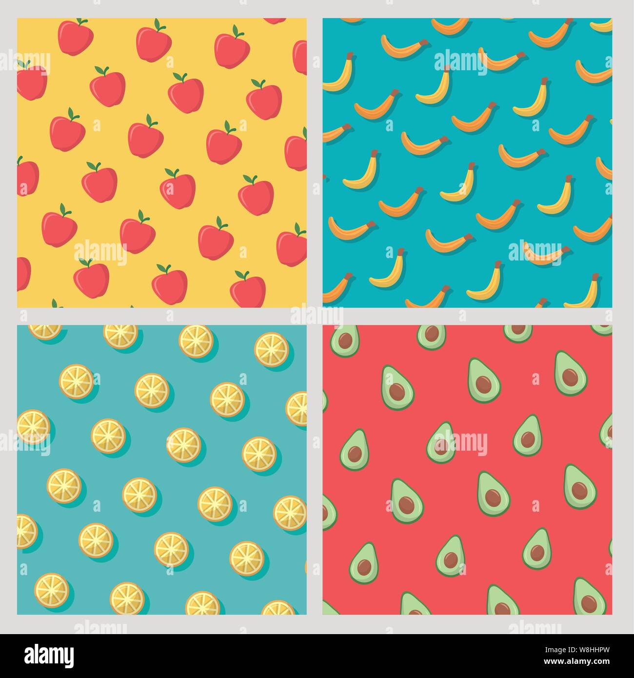 fruits cooking icons flat image design Stock Vector Image & Art - Alamy