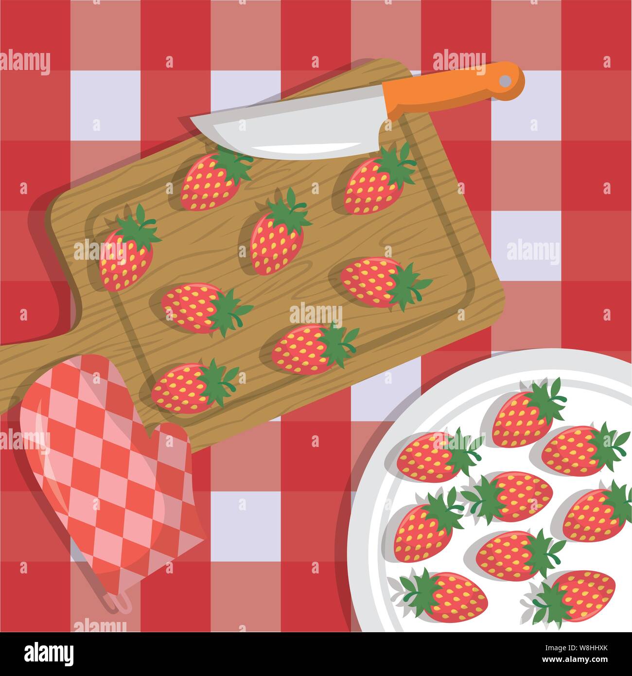 fruits cooking icons flat image design Stock Vector Image & Art - Alamy