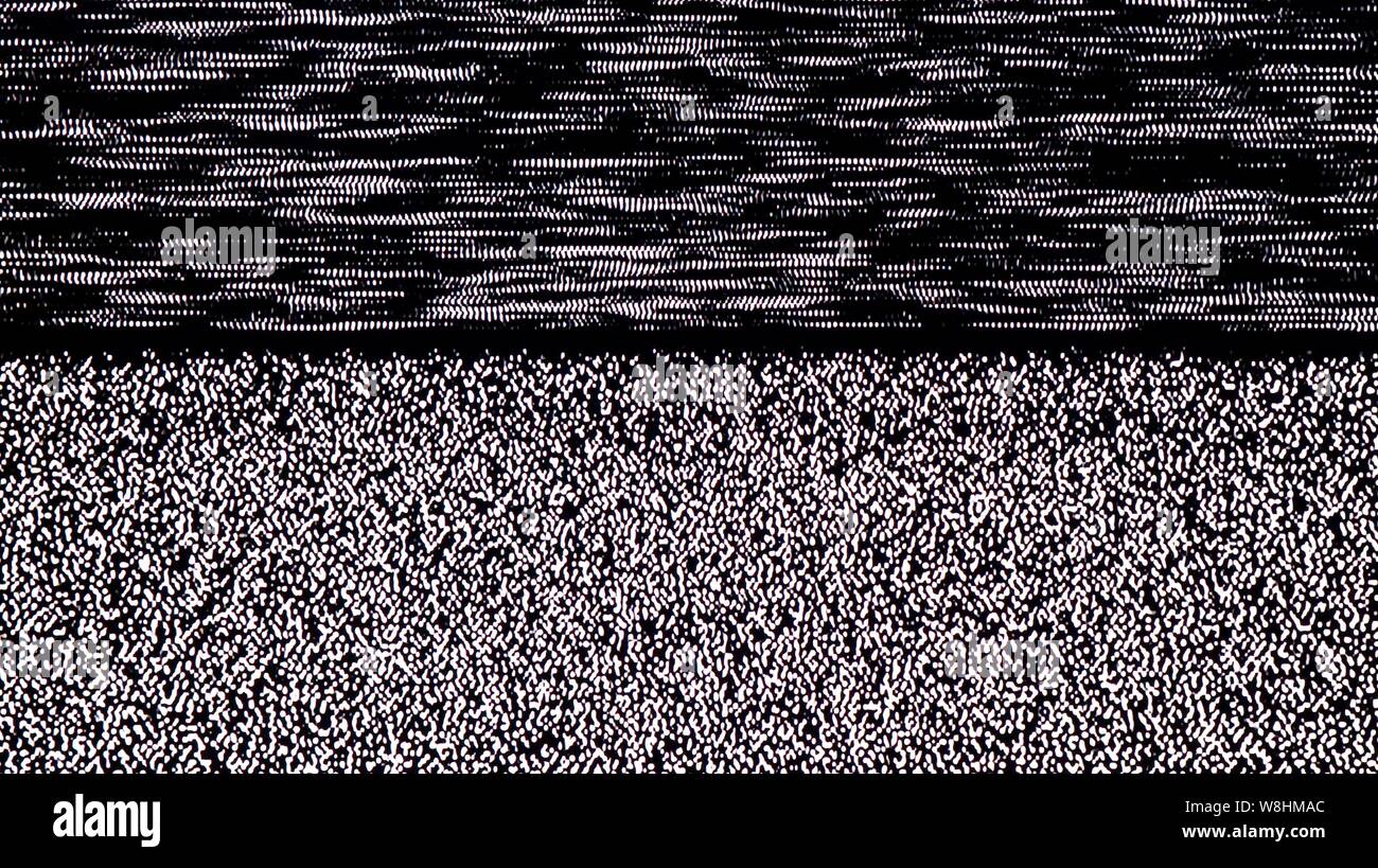 TV Static Noise Glitch Effect Stock Photo Alamy