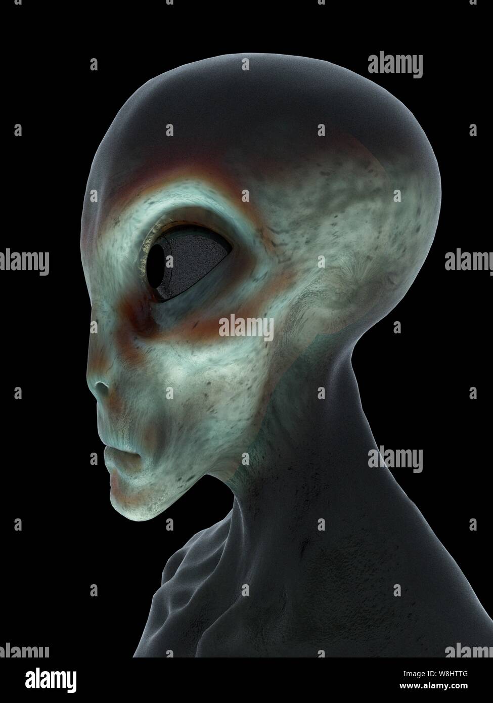 Alien, computer illustration. Stock Photo