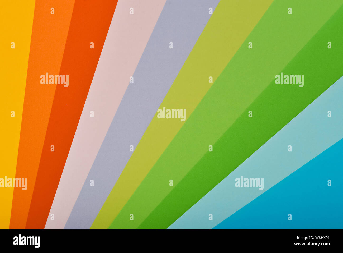 Rainbow colors. Colored paper. Colorful background. Stock Photo