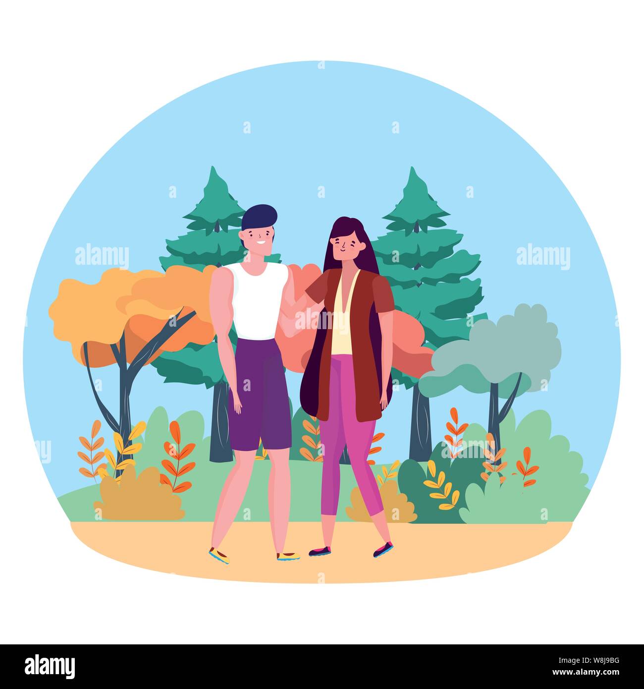 Couple of woman and man cartoon design, Relationship love romance ...
