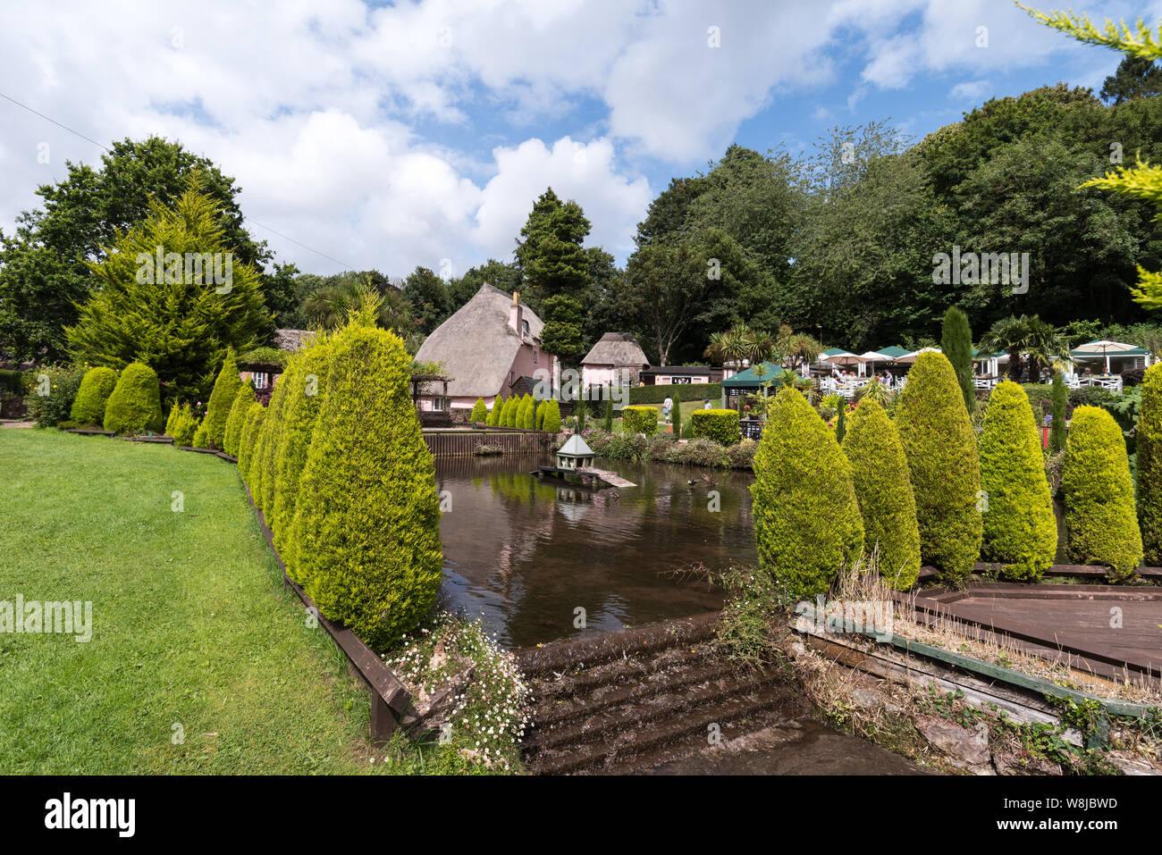 Rose Cottage Tea Gardens Cockington High Resolution Stock Photography
