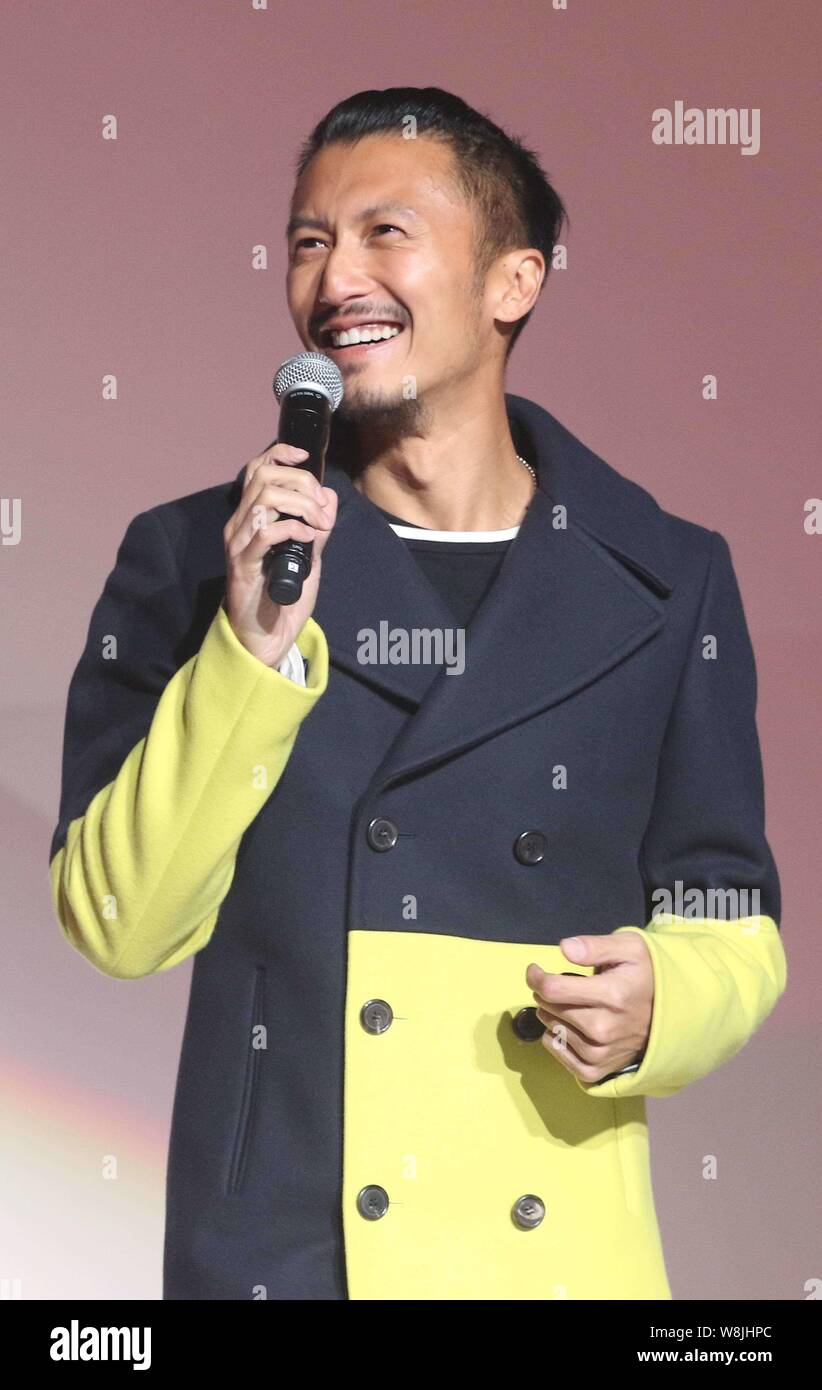 Hong Kong singer and actor Nicholas Tse attends an all-star concert by