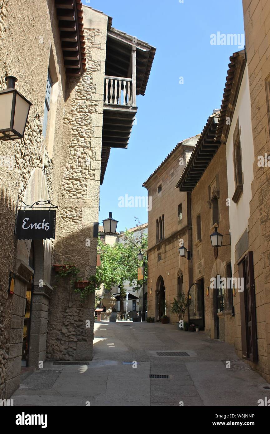 Spanish village , Poble Espanyol , The open air museum complex Poble ...