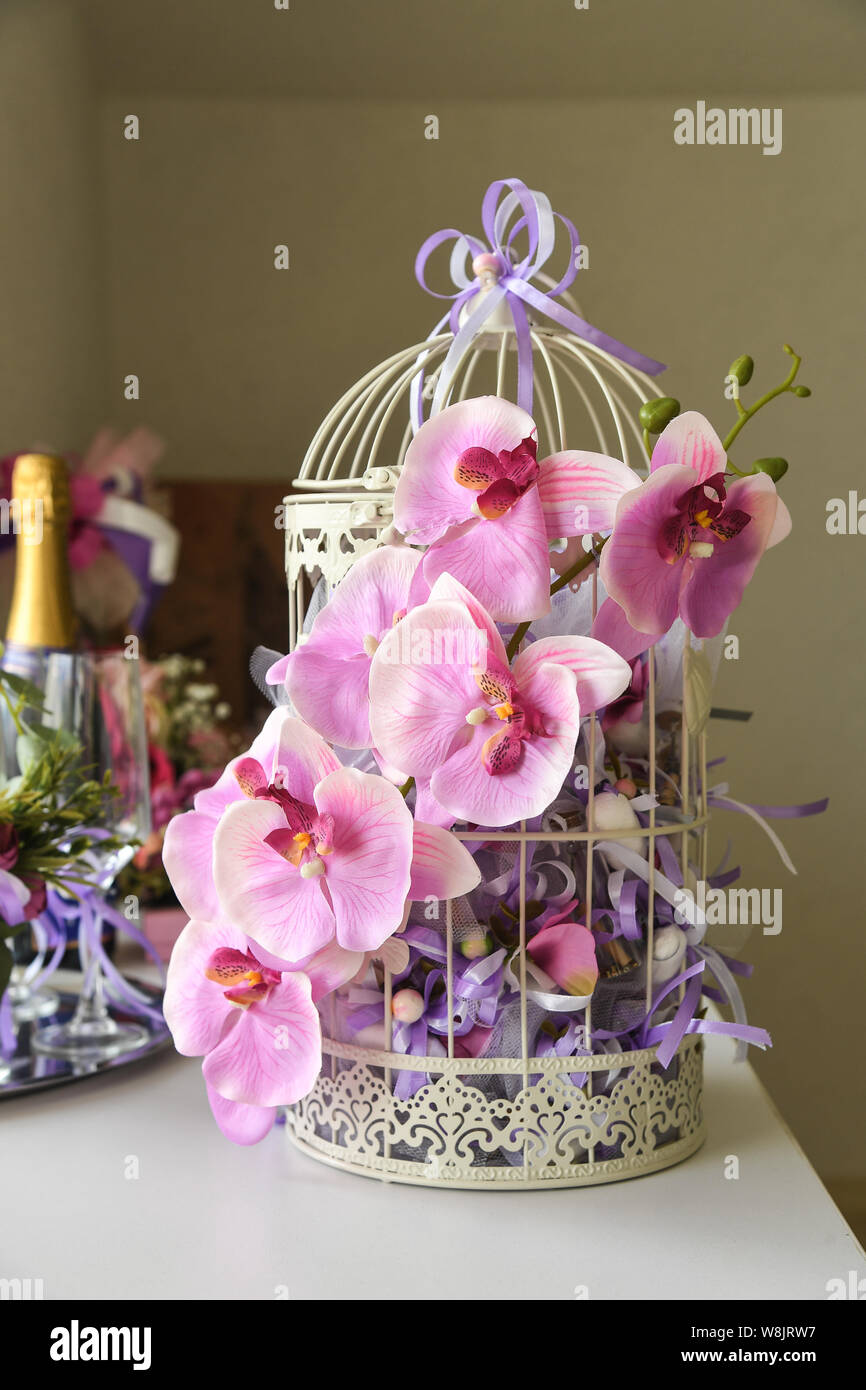 Wedding Reception Table Closeup With Details And Decorations