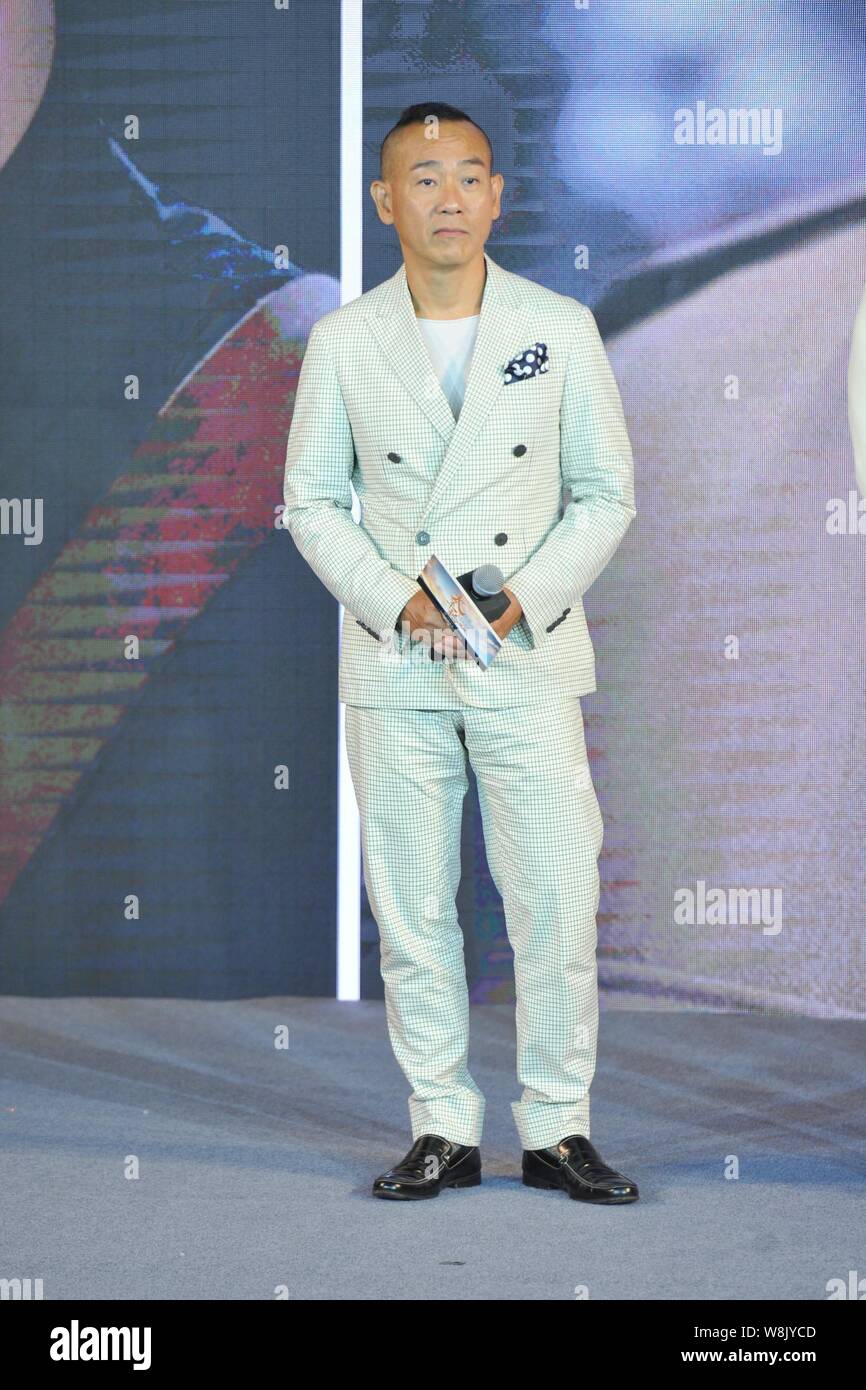 Hong Kong actor Bowie Lam Bo-yee poses at a press conference for his ...