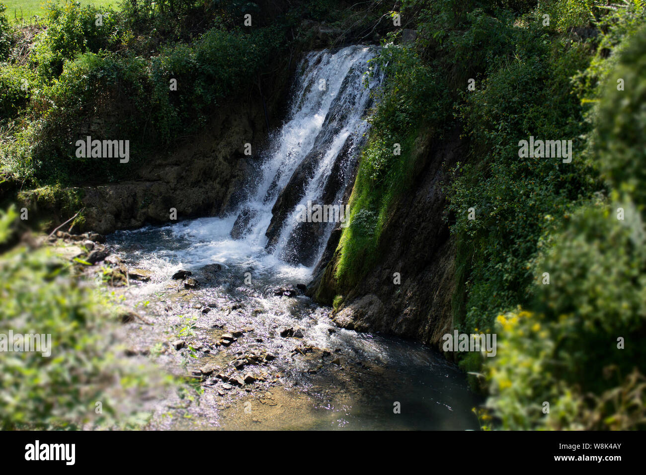 Falling Waters are historic landmark from the Civil War in Falling