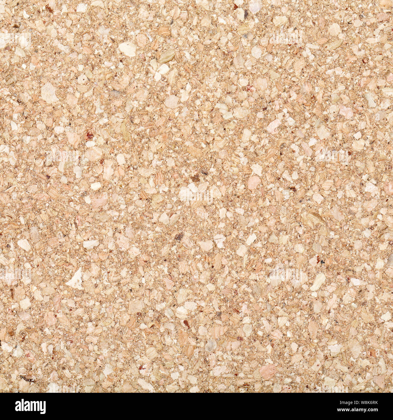 Natural cork texture closeup background for text copy space. Square crop of brown cork bulletin board pattern, for writing copyspace ad for education or written business advertisement concept. Stock Photo