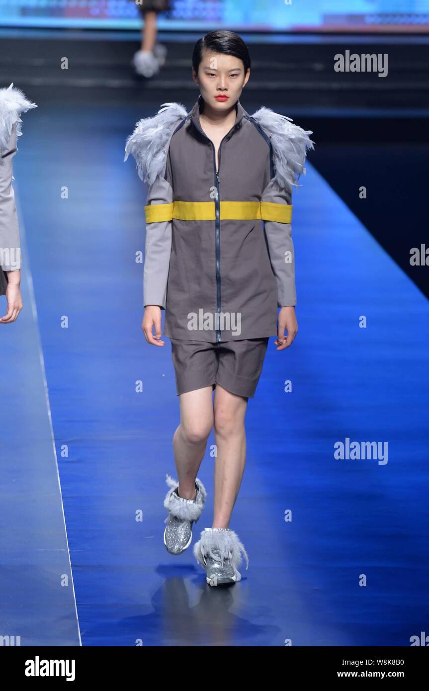 A model displays a new creation at Hempel Award The 23rd China