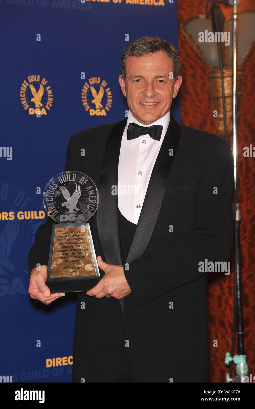 LOS ANGELES, CA. January 30, 2010: Disney boss Robert Iger at the 62nd Annual Directors Guild of America Awards at the Hyatt Century Plaza Hotel. January 30, 2010  Los Angeles, CA Iger was presented with the Honorary Life Membership award. Picture: Paul Smith / Featureflash Stock Photo