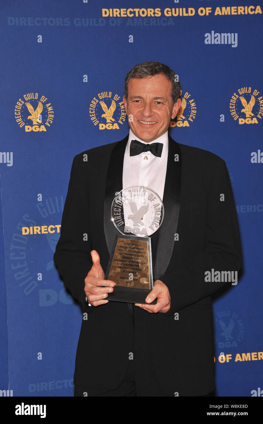 LOS ANGELES, CA. January 30, 2010: Disney boss Robert Iger at the 62nd Annual Directors Guild of America Awards at the Hyatt Century Plaza Hotel. January 30, 2010  Los Angeles, CA Iger was presented with the Honorary Life Membership award. Picture: Paul Smith / Featureflash Stock Photo