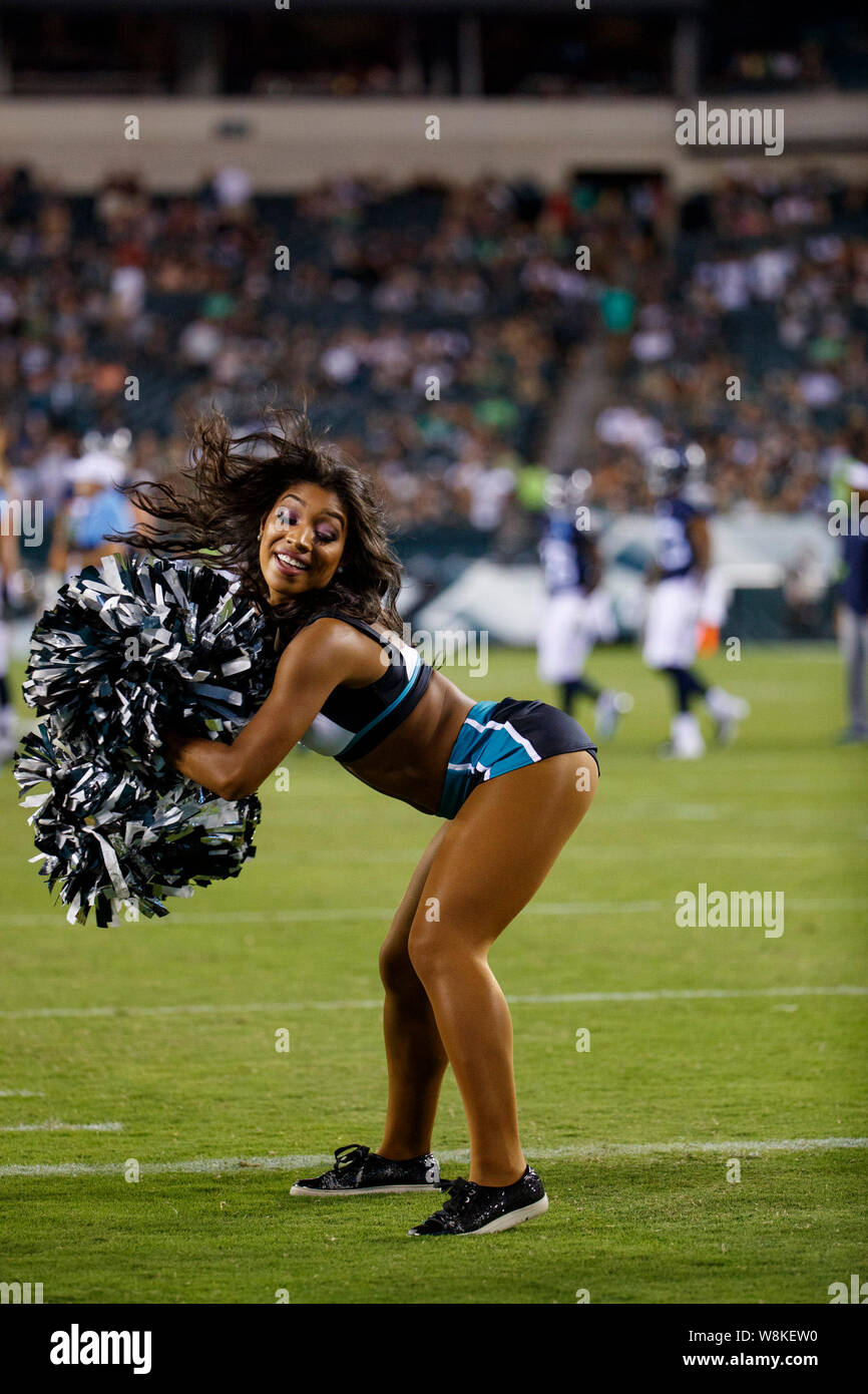 August 8, 2019: Philadelphia Eagles Cheerleaders in action during the NFL  game between the Tennessee Titans and the Philadelphia Eagles at Lincoln  Financial Field in Philadelphia, Pennsylvania. Titans won 27-10.  Christopher Szagola/CSM