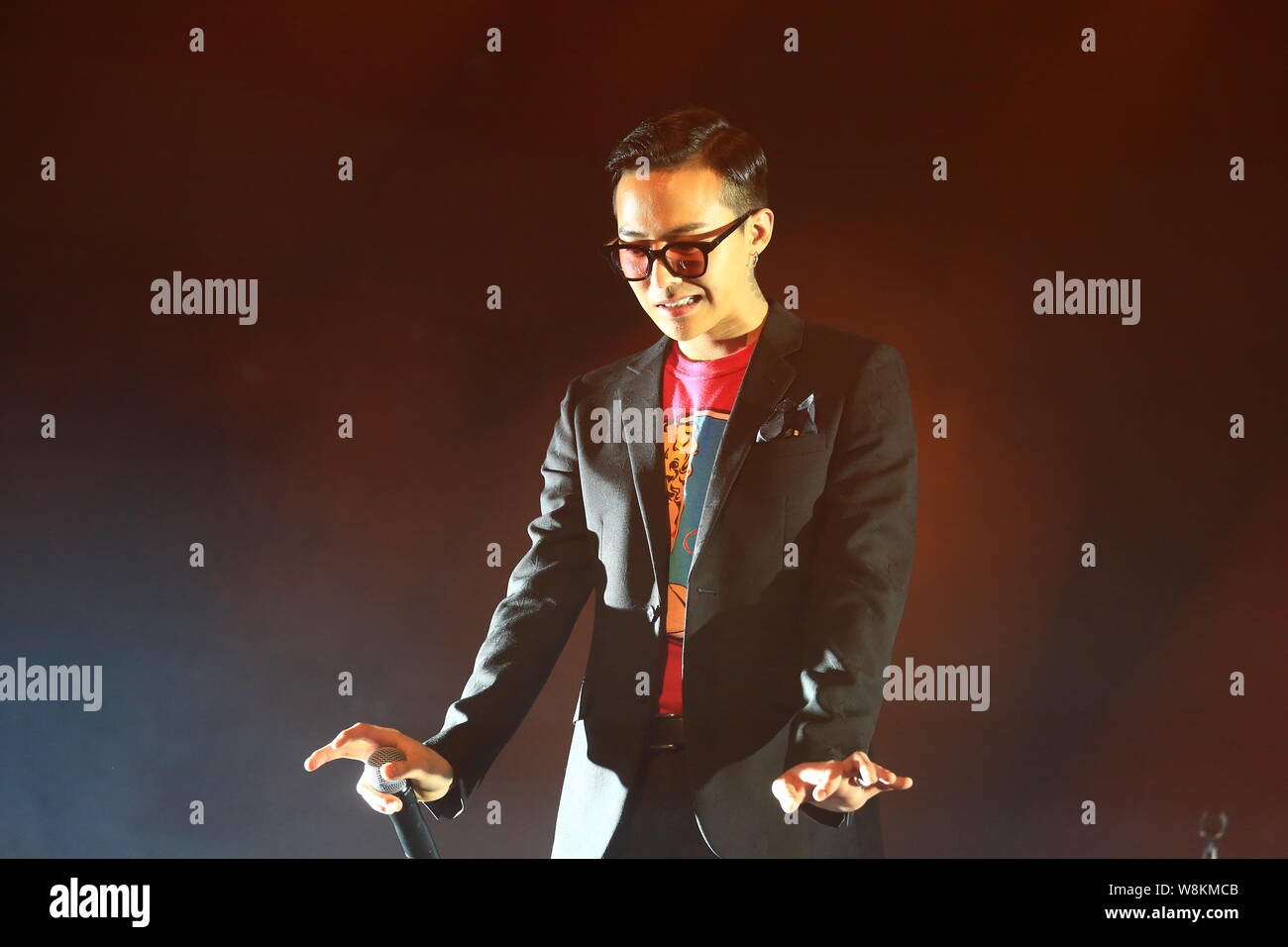 Kwon Ji Yong Better Known By His Stage Name G Dragon Of South Korean Boy Band Bigbang Or Big Bang Performs During The Bigbang 16 Made V I P Tou Stock Photo Alamy