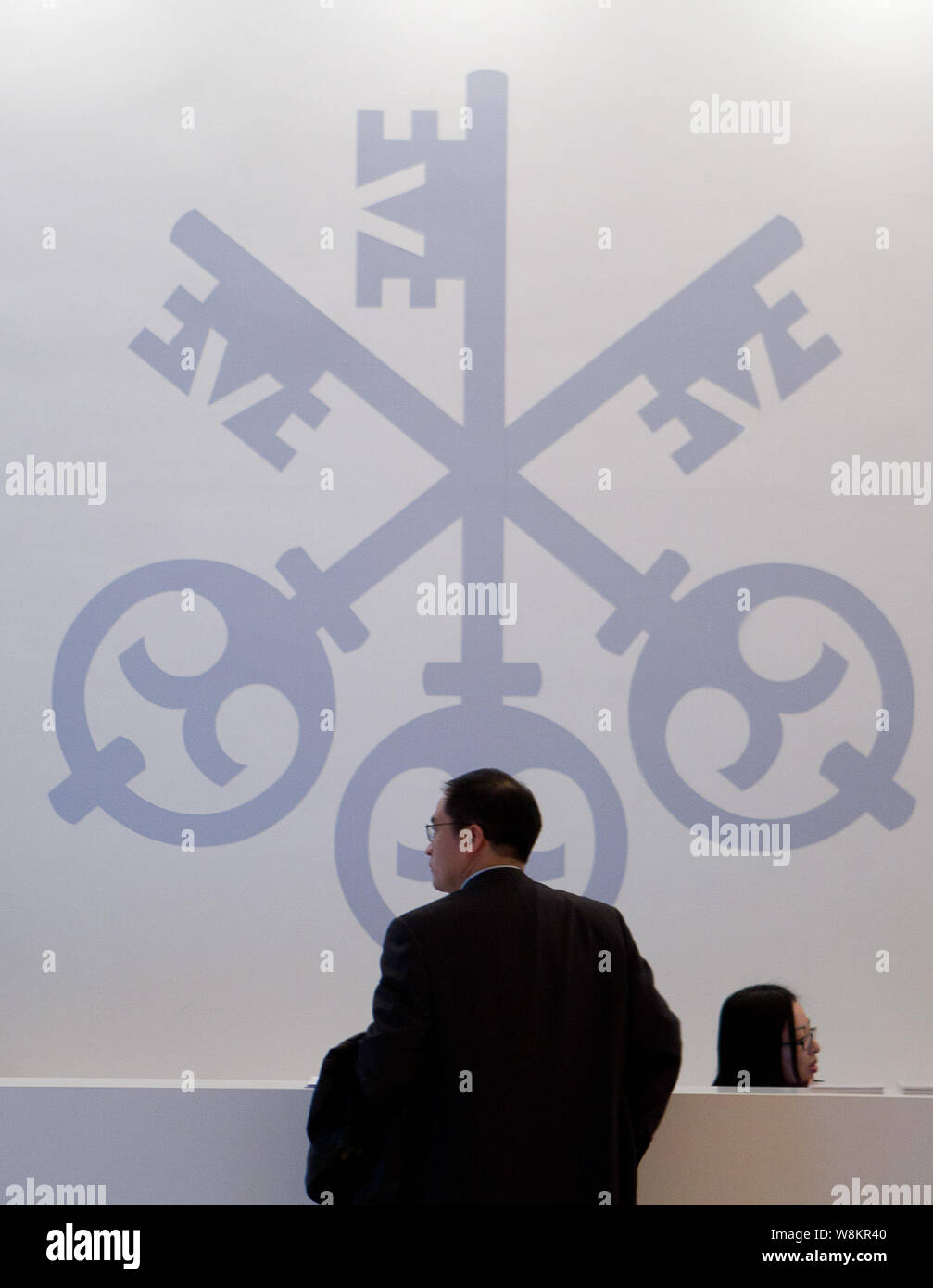 File A Logo Of Ubs Is Pictured At The Front Desk During The Ubs