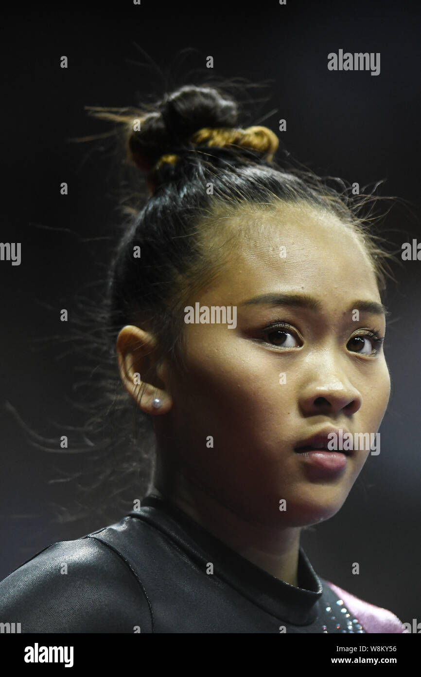 Kansas City, Missouri, USA. 9th Aug, 2019. SUNISA LEE in action during