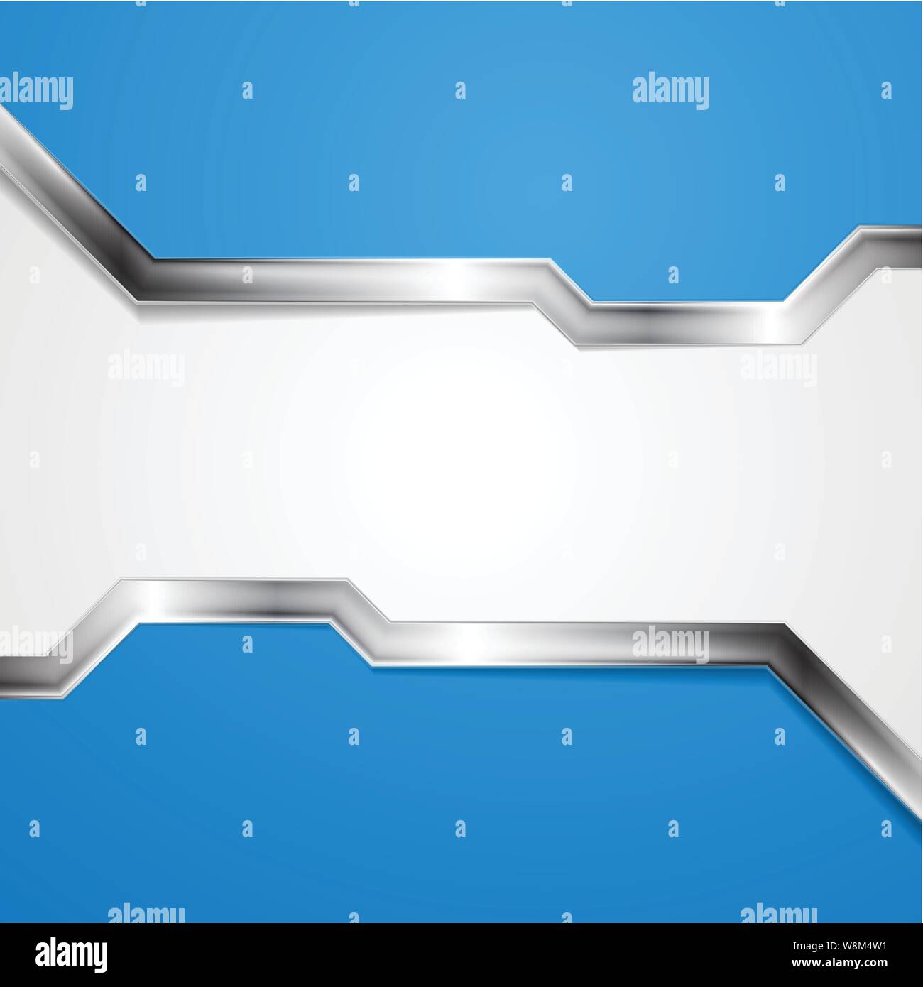 Blue and grey abstract tech background with metallic stripes. Vector ...