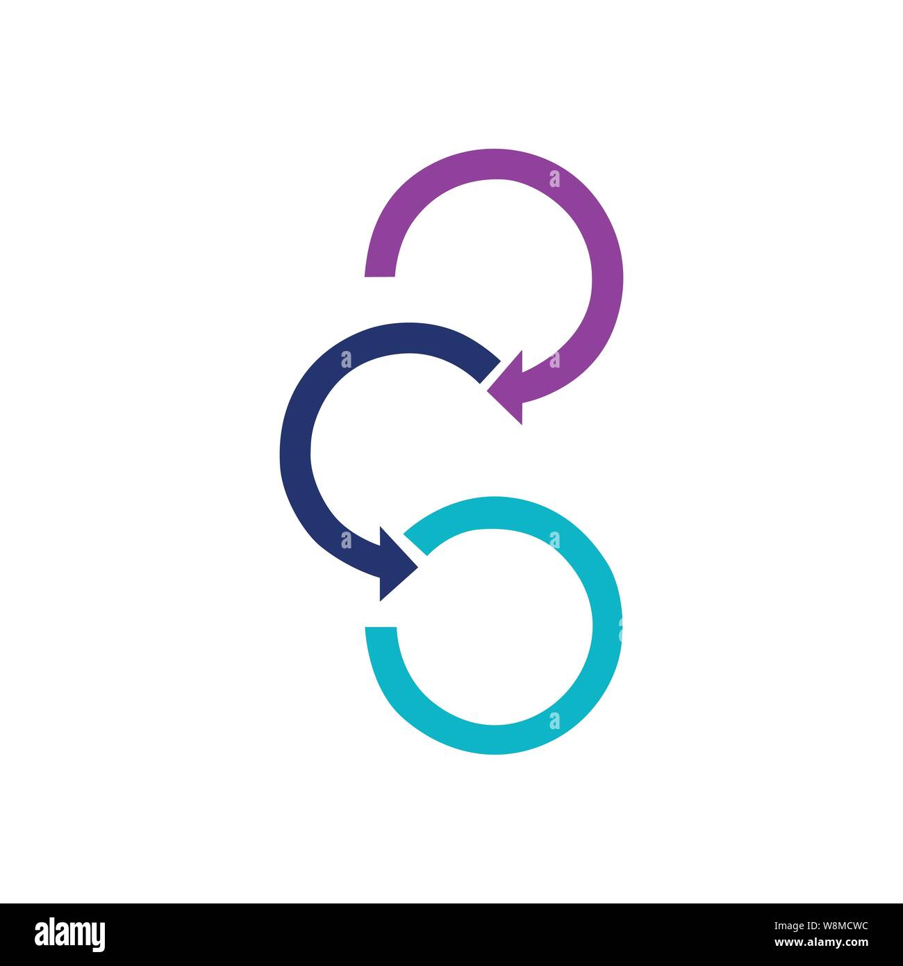 Circular arrows for infographics. Chart, graph, diagram with 3 steps ...