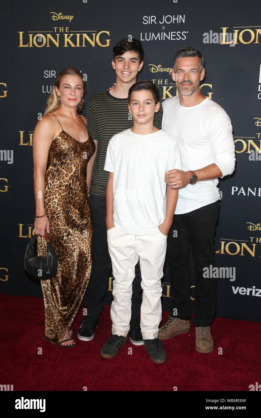 Premiere Of Disney's "The Lion King" Featuring: LeAnn Rimes, Eddie