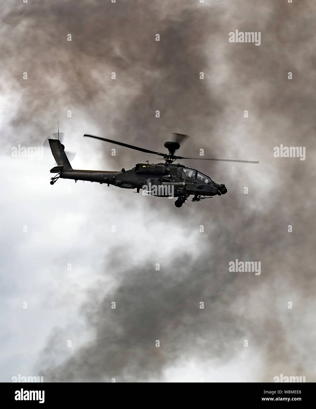 Army Air Core Apache AH1 Helicopter Gunship at the Royal International Air Tattoo 2019 Stock Photo