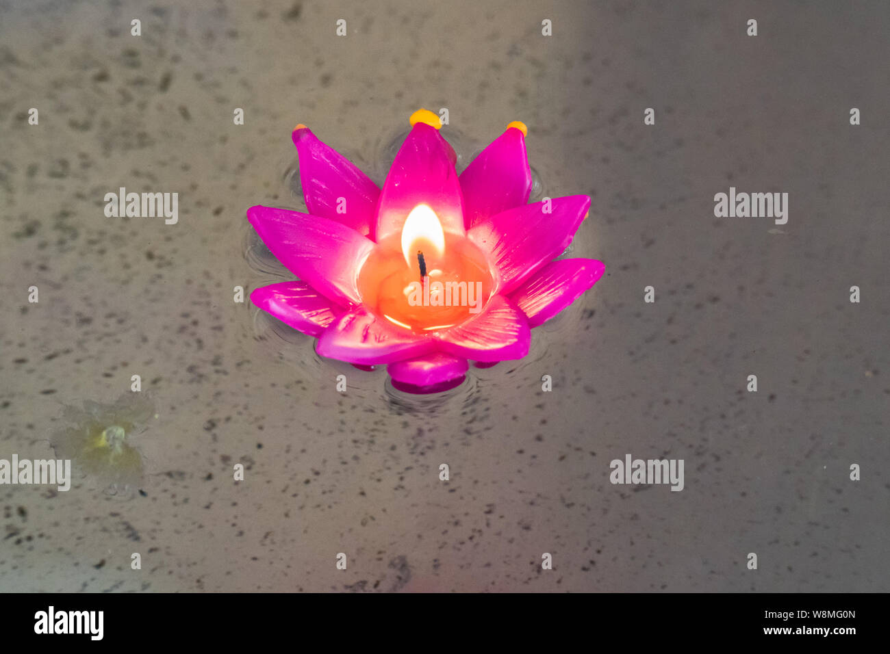 Candle Kratong beautiful, Thailand tradition Stock Photo