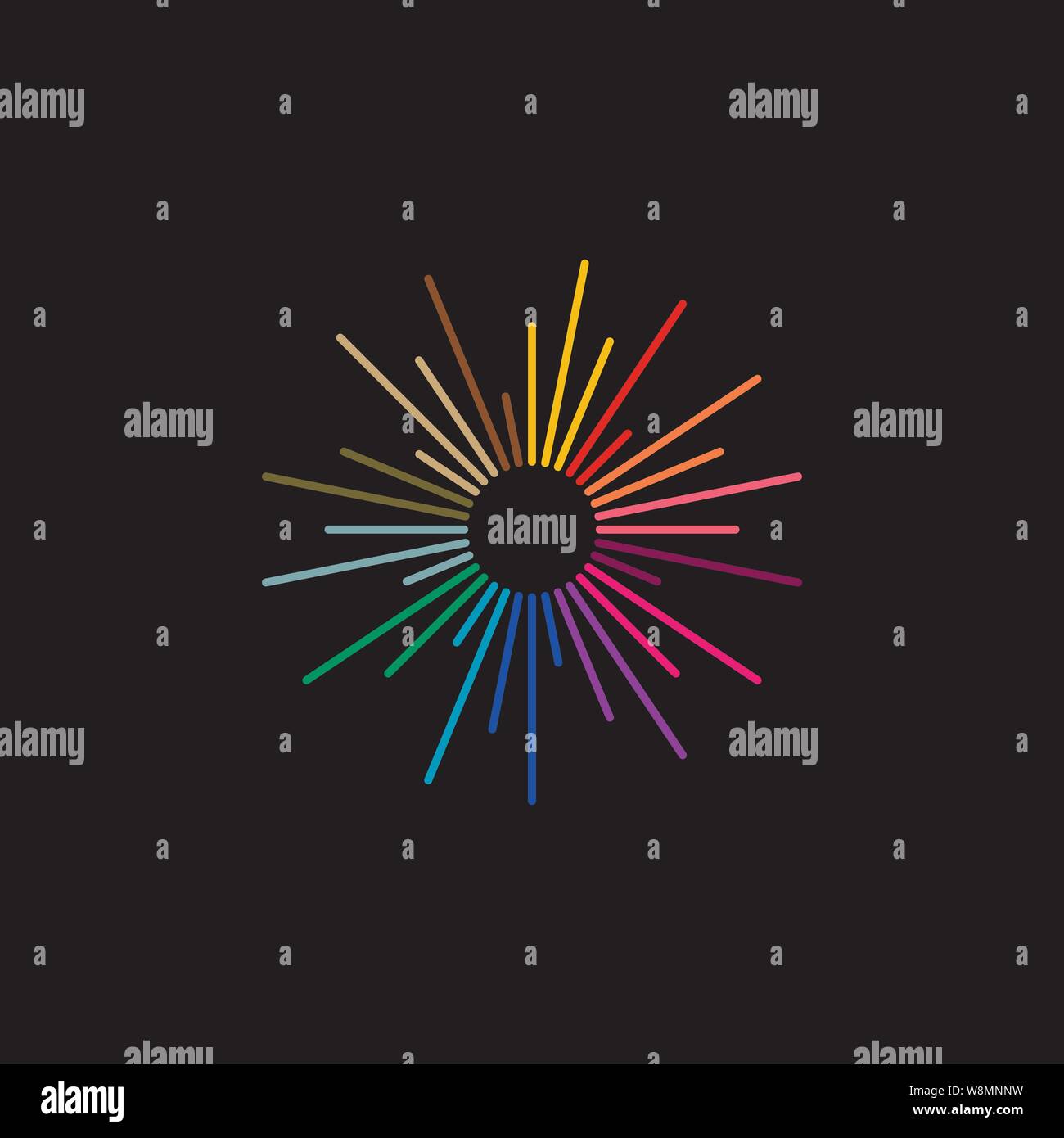 Logo minimalistic template, elegant emblem icon vector illustration design Stock Vector