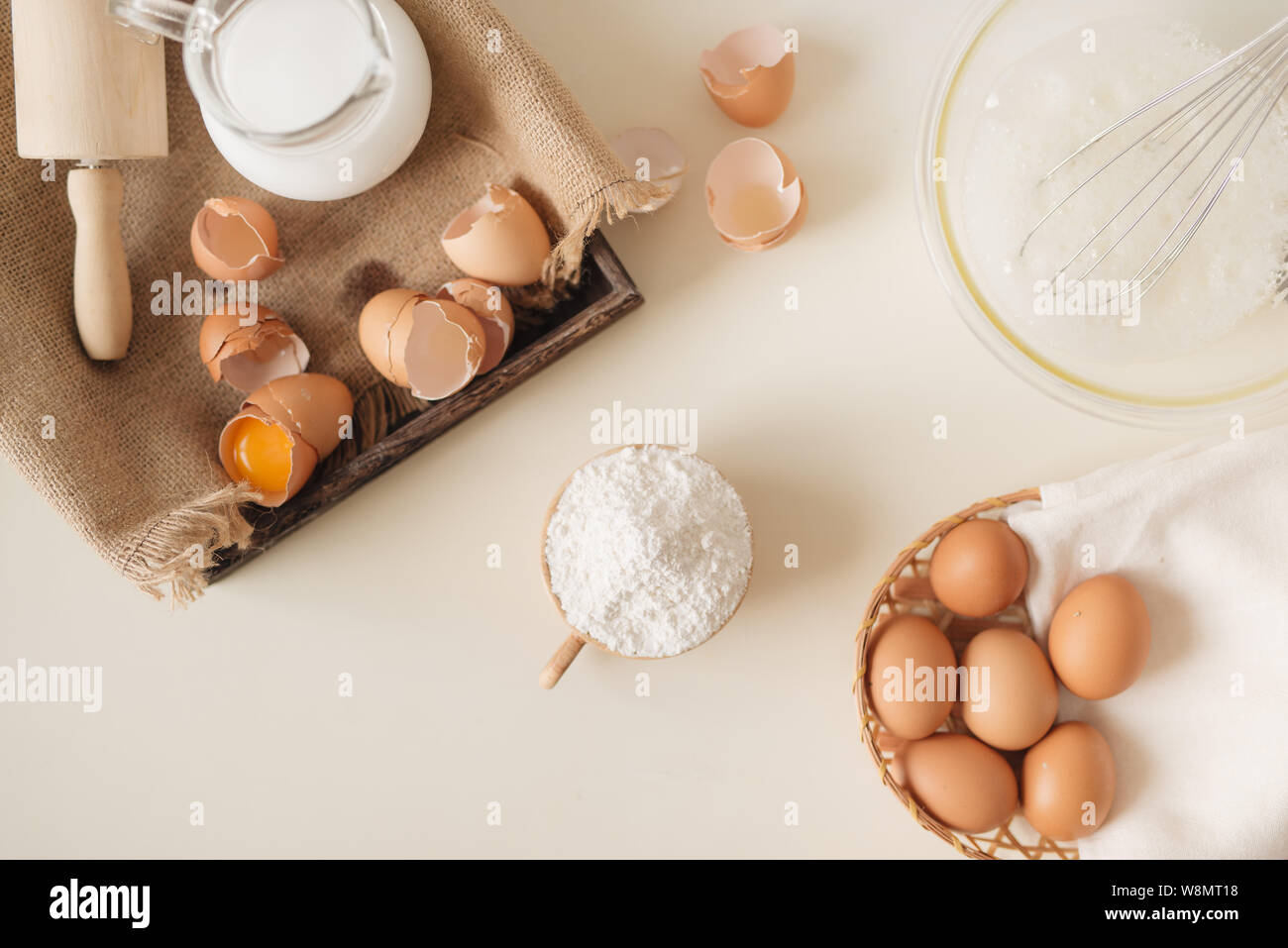 Hands baking bowl cake spoon whisk hires stock photography and images
