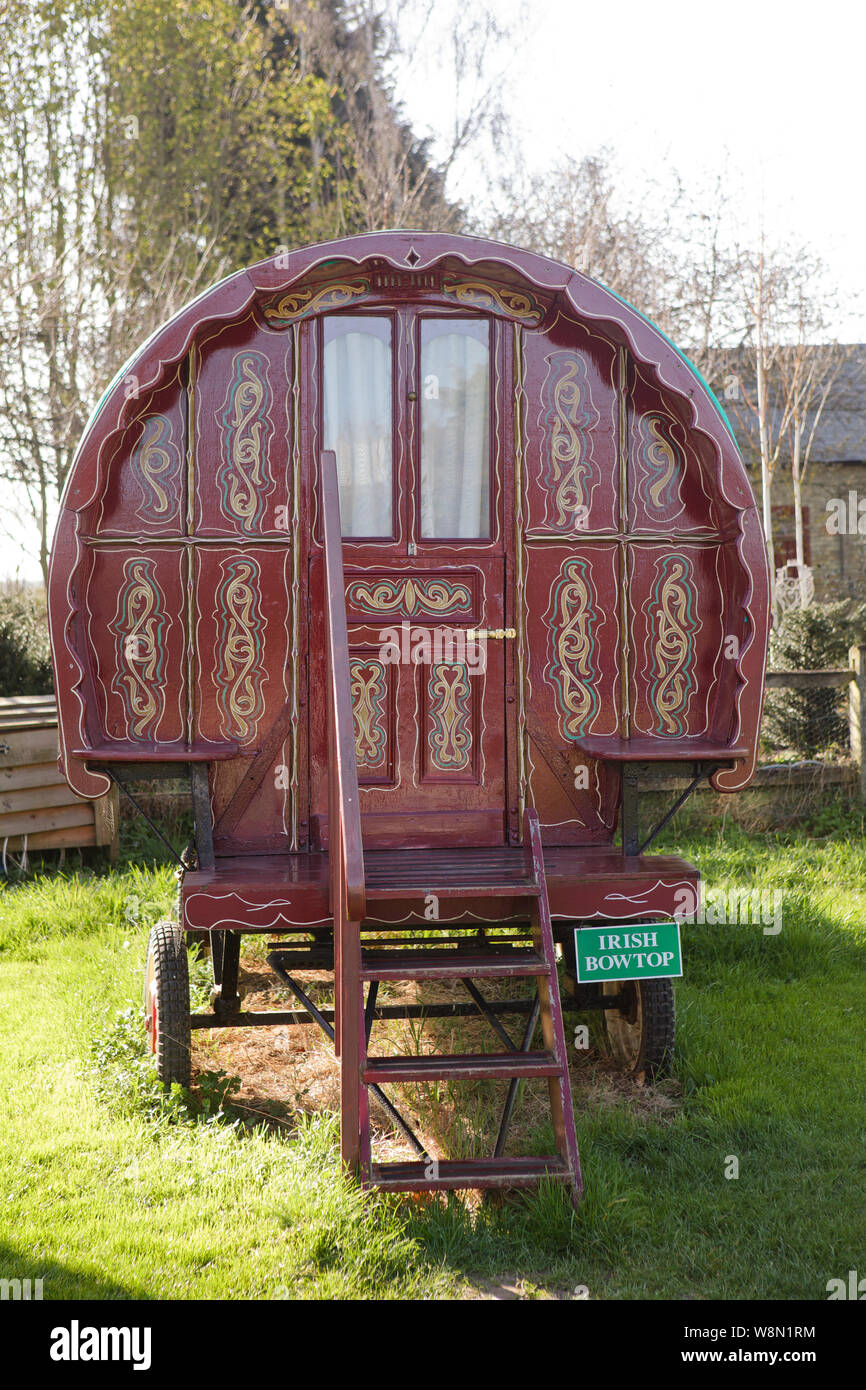 Ornate Painted Wagon Stock Photo Alamy