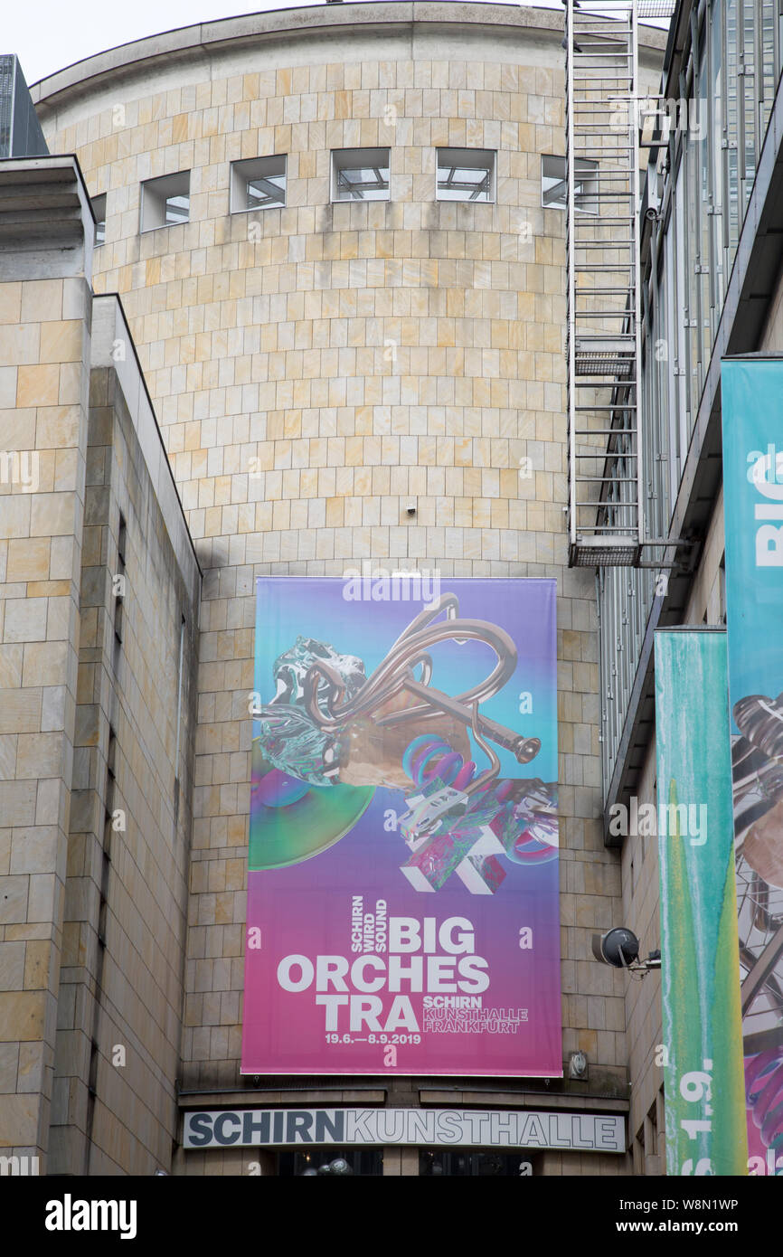 Schirn Kunsthalle Art Gallery, Frankfurt; Germany Stock Photo Alamy