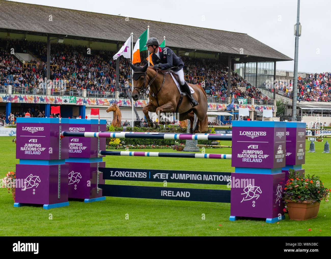 Dublin, Ireland 09 august 2019. Ben Maher for Team GB compete for the ...