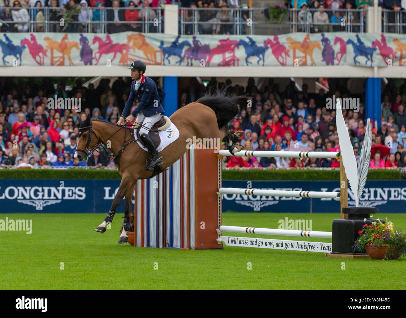 Dublin, Ireland 09 august 2019. Scott Brash for Team GB compete for the ...