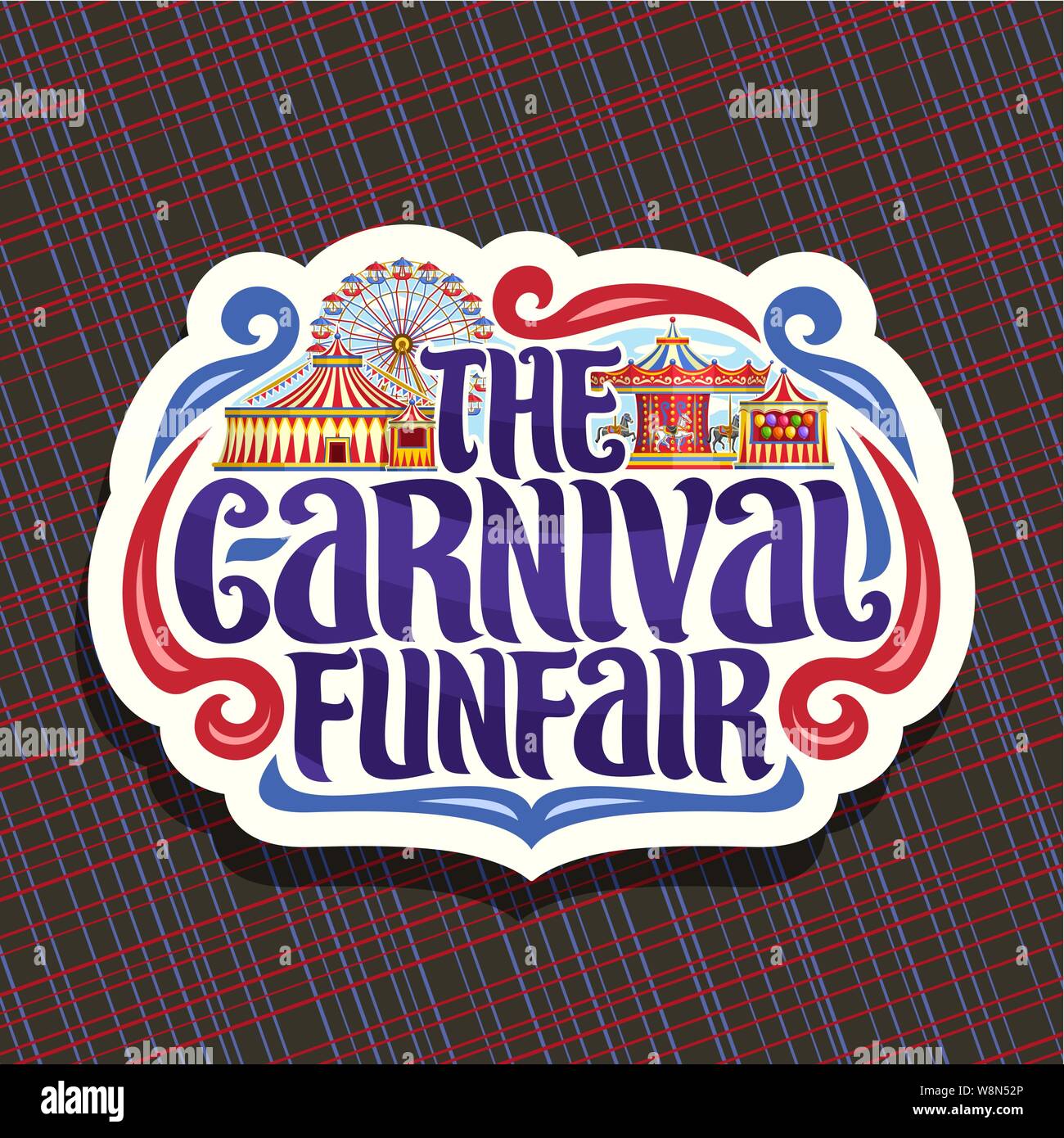 Fairground funfair circus Stock Vector Images - Alamy