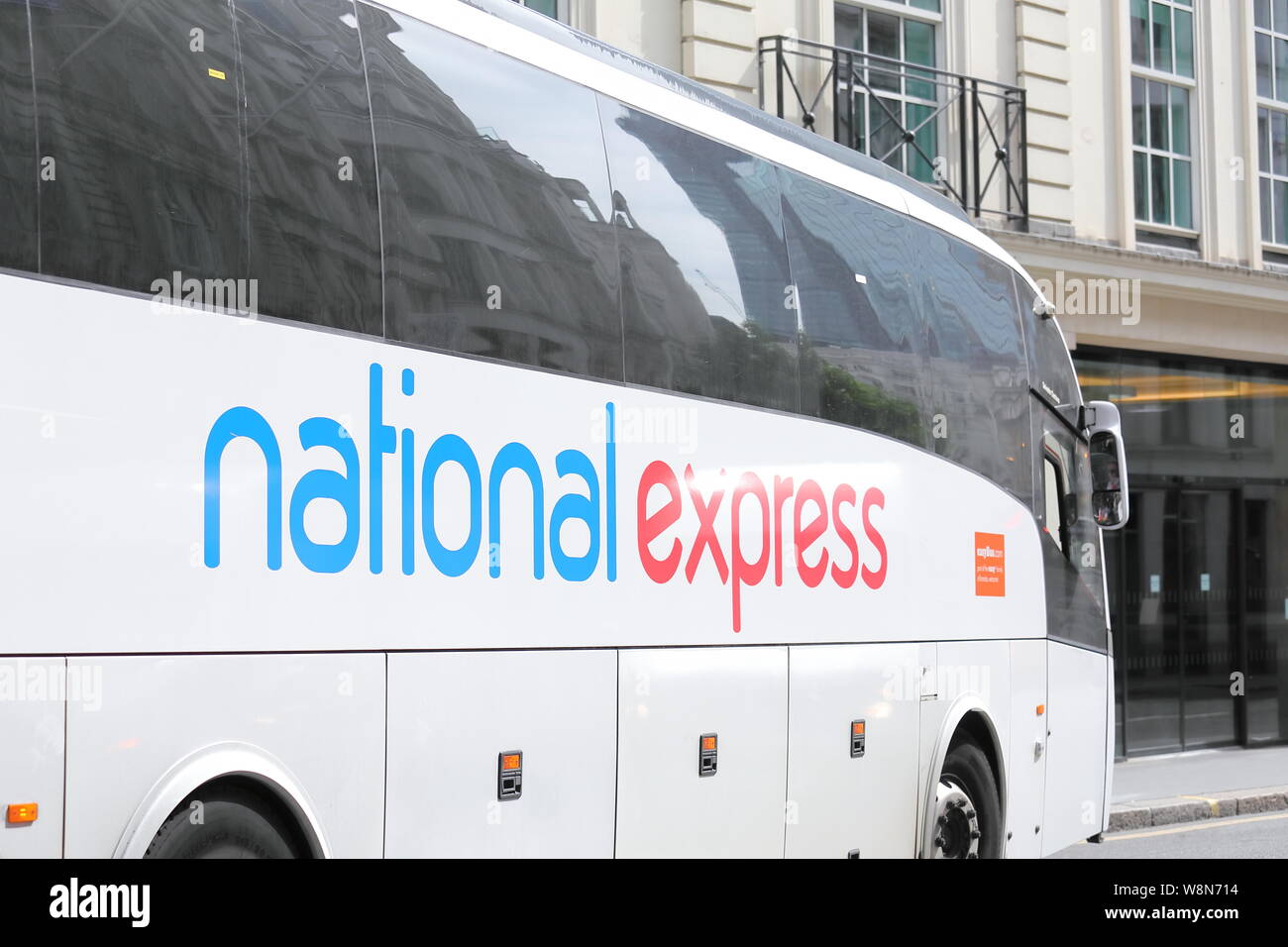 National Express coach bus London UK Stock Photo - Alamy