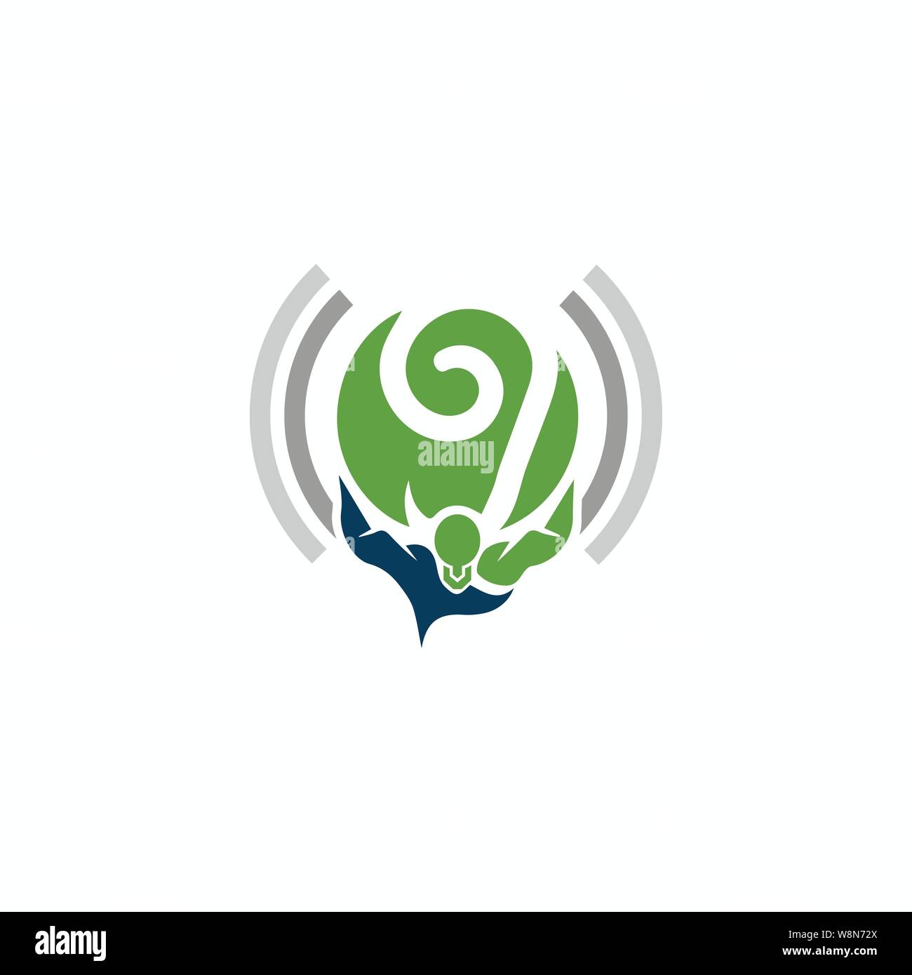 Ear Logo Template Stock Vector