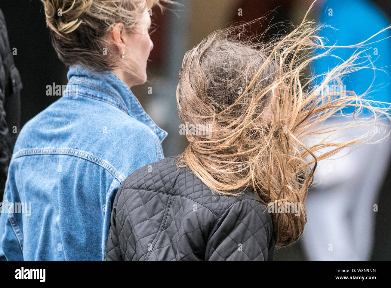 Windswept hair wind blown bad hair day windy weather storm stormy day