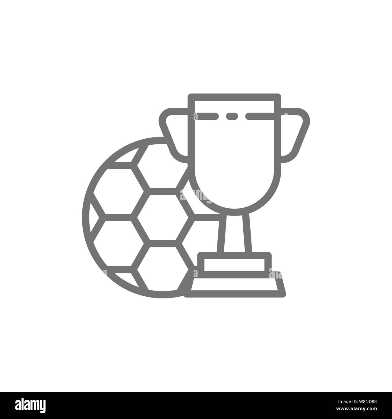 Soccer trophy cup Black and White Stock Photos & Images - Alamy