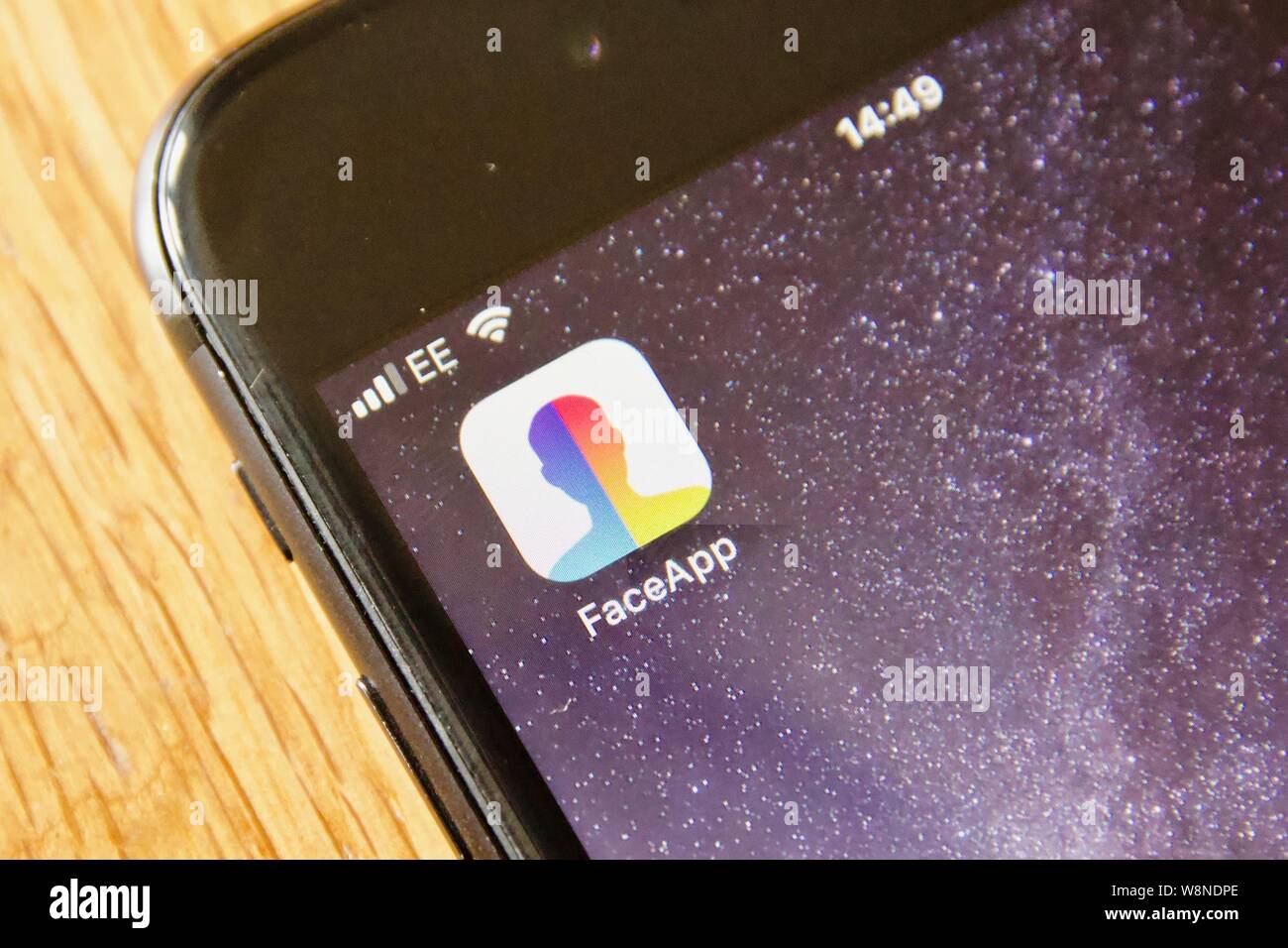 The Faceapp App Icon On An Iphone Faceapp Uses Artificial