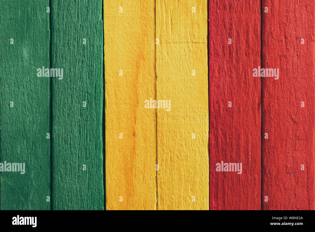 Background wood green, yellow, red old retro vintage style, rasta ...