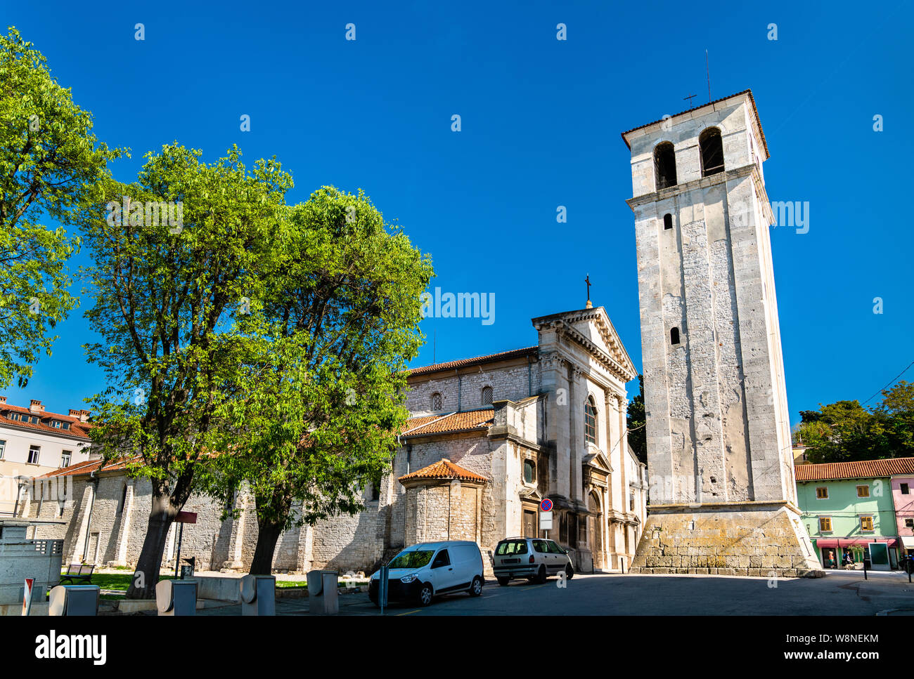 The Pula Cathedral in Croatia Stock Photo