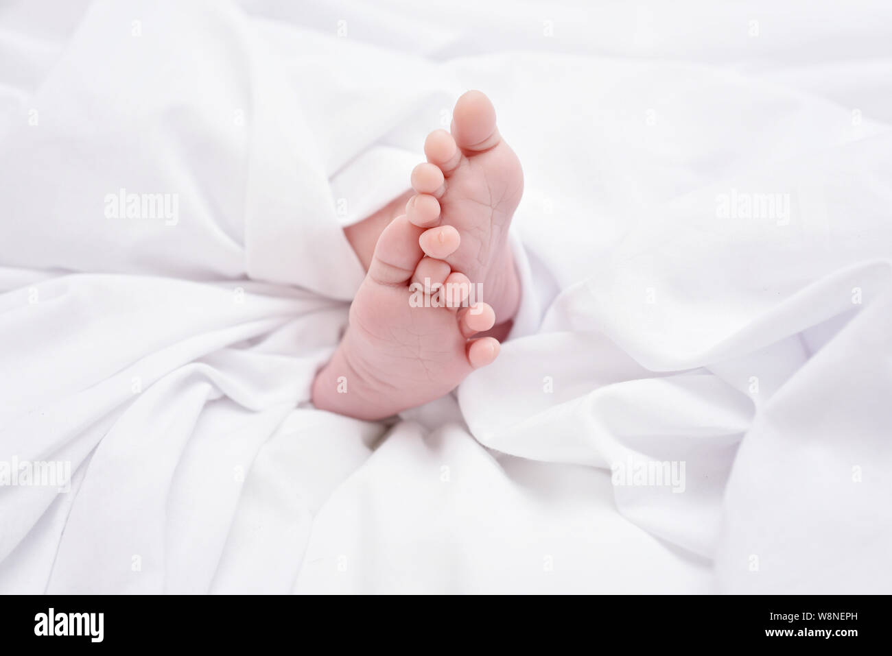 Newborn Baby's Feet Stock Photo Alamy
