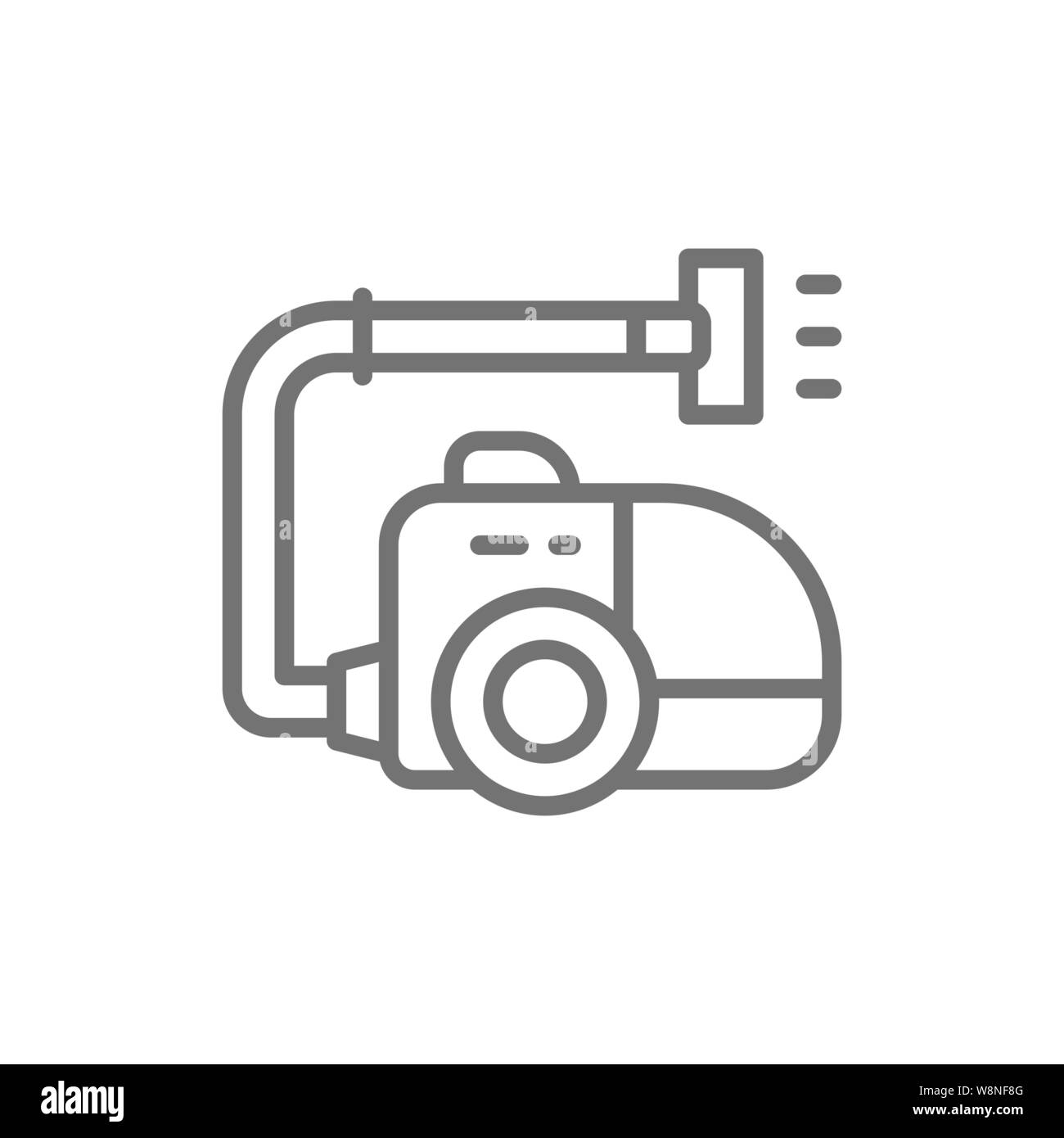 Vector vacuum cleaner, hoover, cleaning line icon Stock Vector Image
