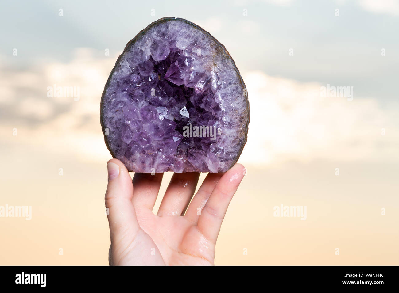 Amethyst geode -small crystals- from Brazil