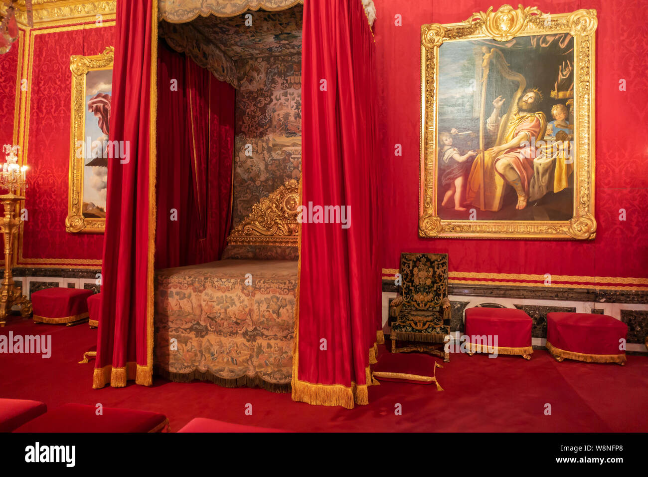 The Mercury Drawing Room in the King’s State Apartment - Palace of Versailles, Yvelines, Île-de-France region of France Stock Photo