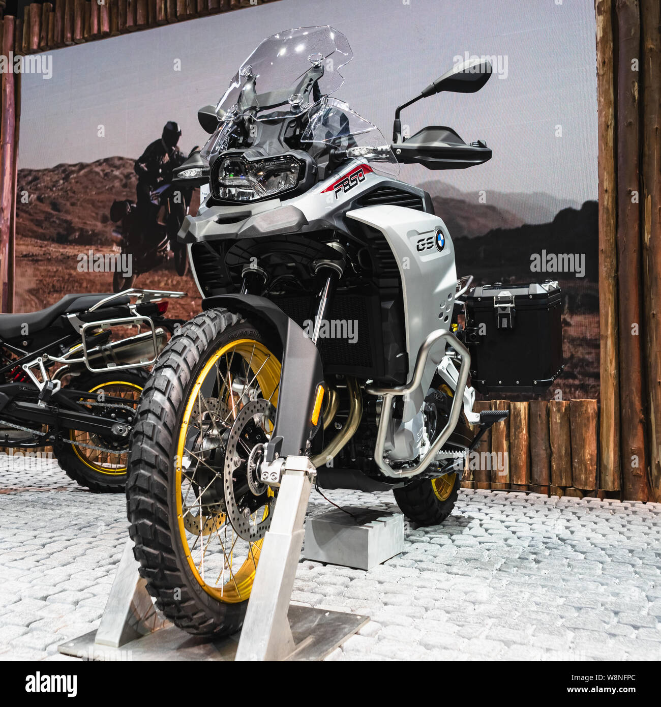 Bangkok, Thailand - August 10, 2019: BMW GS F850 sport touring bike ...