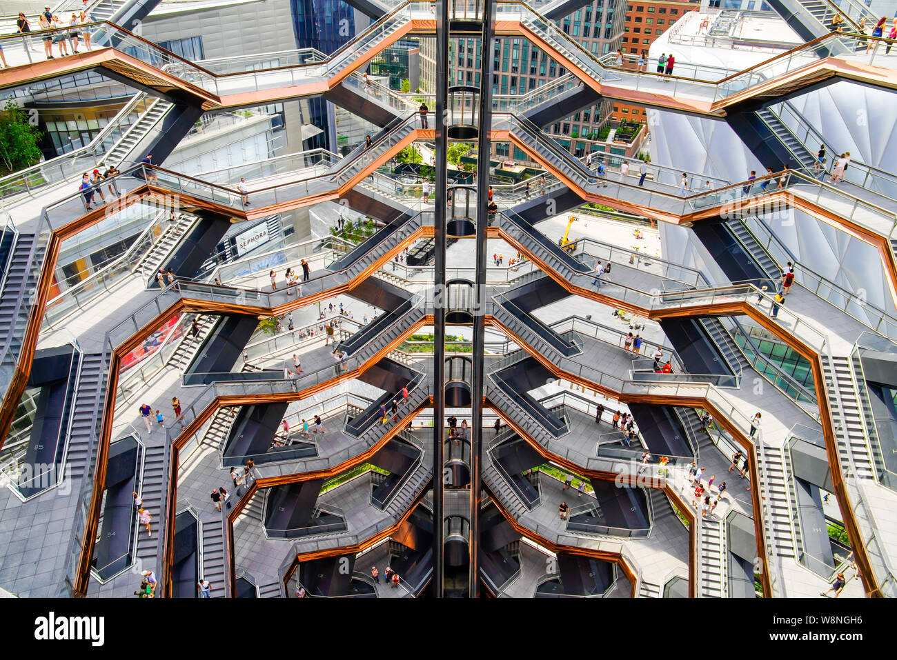 The Vessel structure), the construction in center of the Public Square and
