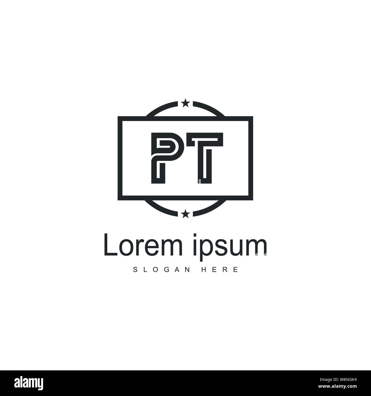 Initial PT Logo Template With Modern Frame Minimalist PT Letter Logo initial-pt-logo-template-with-modern-frame-minimalist-pt-letter-logo