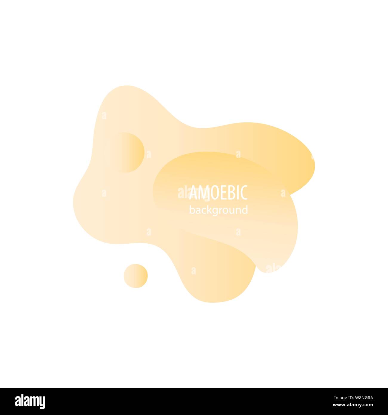 Motion amoeba fluid abstract background paper cut Stock Vector